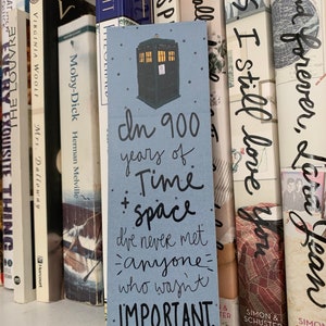 900 Years Doctor Who bookmark