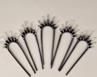 Crystal Hair fork | Crystal Pins | Copper  | Hair fork | Hair Pins | Bun Holder | Hair Accessories | Boho |Quartz Hair Pins