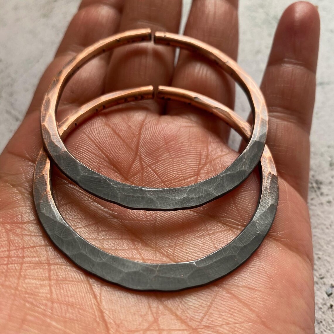 8 Gauge Copper Hoops 8gauge Hoops Gauge Earrings Large Etsy Hong Kong