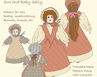 Prairie Cottage Dolls Pattern