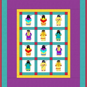 PDF - Sunbonnet Sue Indian Quilt Pattern
