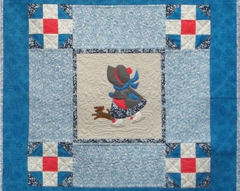 Winter Skate Sunbonnet Sue Wall Hanging Pattern