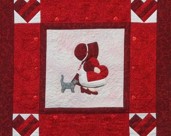 Sunbonnet Sue Valentine Wall Hanging Pattern