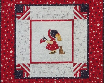 Patriotic Sunbonnet Sue Wall Hanging Pattern