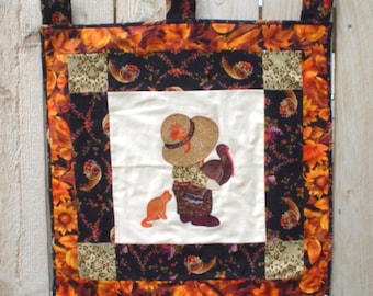 Sunbonnet Sue and Sam Thanksgiving Wall Hanging Pattern