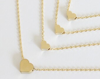 Mother daughter necklace, mothers day gift,  heart necklace dainty necklace, delicate necklace, thin necklace, gift for new mom gift for mom