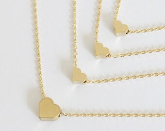 Mother daughter necklace, mothers day gift,  heart necklace dainty necklace, delicate necklace, thin necklace, gift for new mom gift for mom
