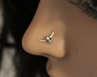 nose ring bull horn