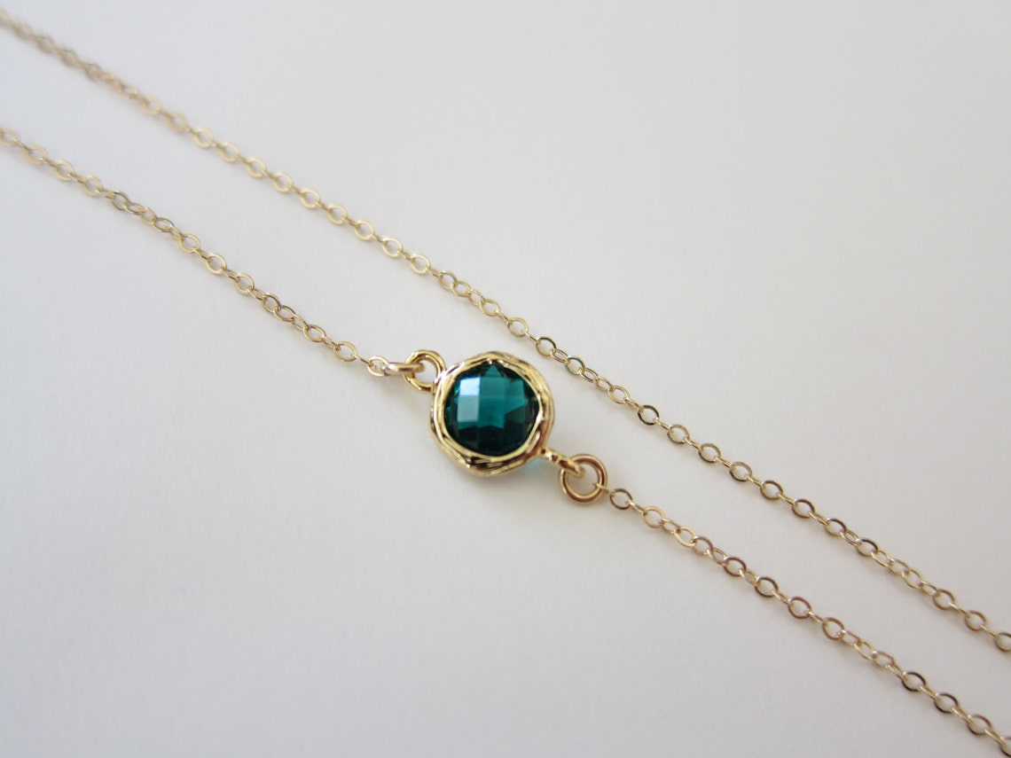 Emerald ankle bracelet Clearance