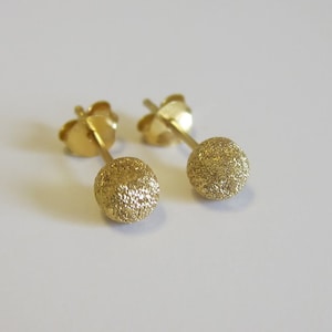 4mm 5mm 6mm 8mm Available. Tiny Gold Stardust Ball Stud - Etsy