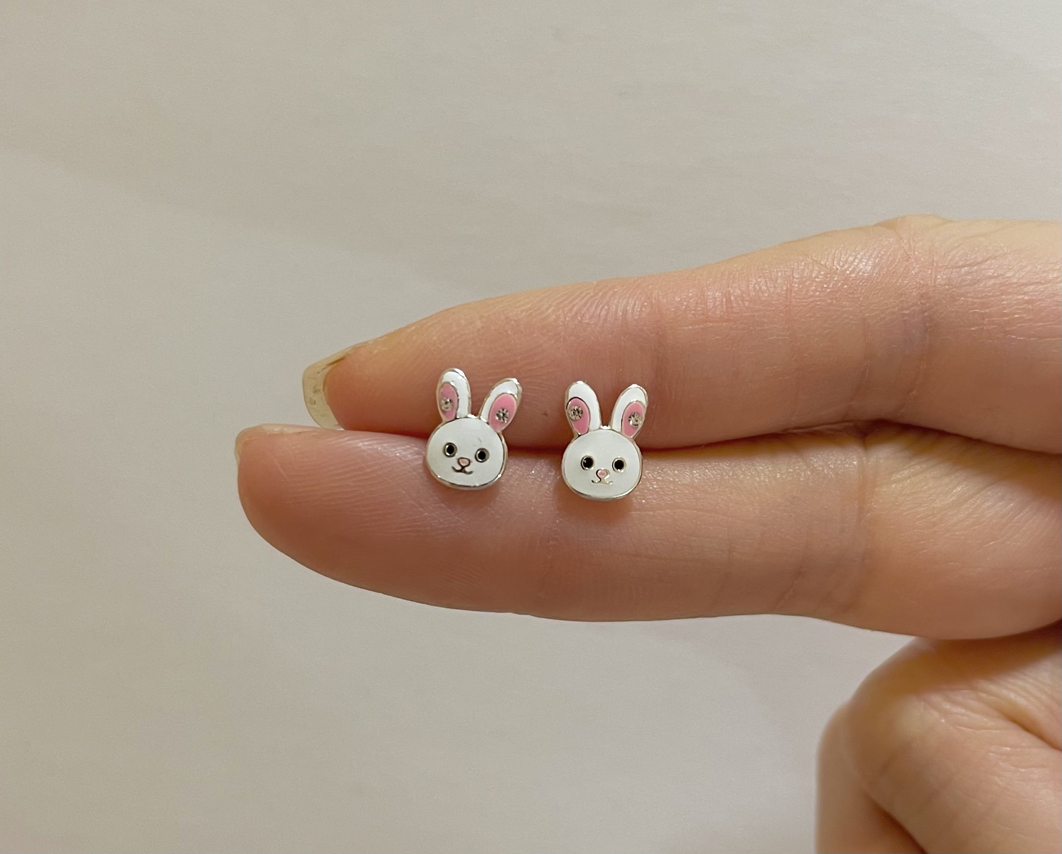 Bunny Stud Earrings Gold Rabbit Stud Earrings,  Easter Gift Tiny Stud Earrings  Animal Stud Earrings Children Earrings Birthday  Pet lover
