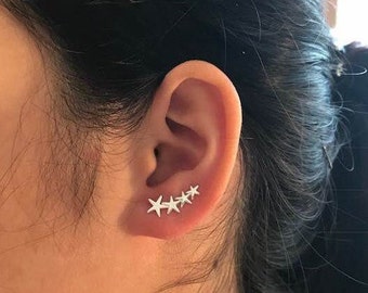 【Kashiko 25HS】Cubic Shooting Star Ear Cuff KASHIKO] Cubic Star Ear Cuff – SellerWork