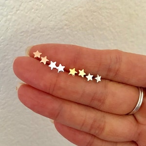 Tiny Star Stud Earrings, tiny gold earrings, tiny stud earrings, tiny studs, simple, minimalist, children earrings, dainty Earrings simple image 1