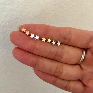 Tiny Star Stud Earrings, tiny gold earrings, tiny stud earrings, tiny studs, simple, minimalist, children earrings, dainty Earrings simple image 3