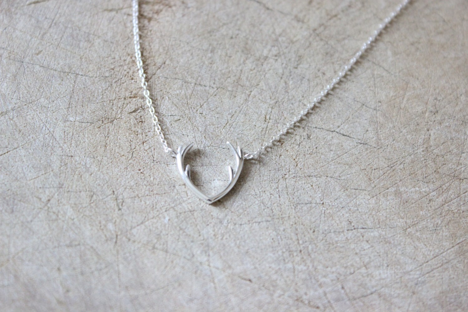 Ag Sterling Reindeer Pendant Necklace main image 0