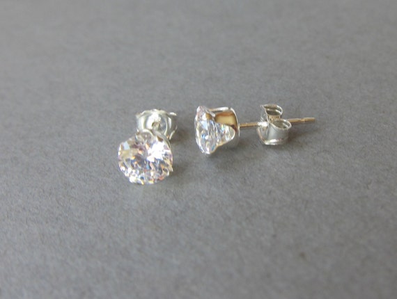 Diamante 10mm Stud Earrings, Unisex Costume Jewellery UK Bling Fashion