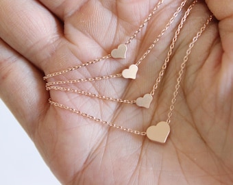 Mother daughter necklace, mothers day gift,  heart necklace dainty necklace, delicate necklace, thin necklace, gift for new mom gift for mom