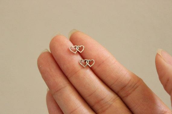 True Love Spike Heart Stud Earrings Silver - Earrings from Syster P