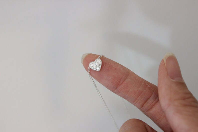 bridesmaid gift sterling silver bracelet silver bracelet dainty bracelet delicate bracelet Tiny heart bracelet children bracelet
