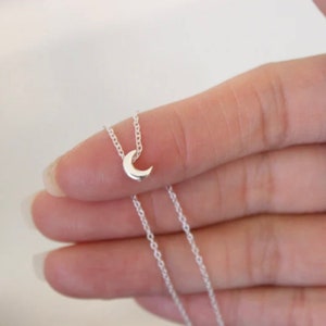 sterling silver star necklace, tiny star charm, dainty delicate silver star necklace, star charm necklace, minimalist, everyday jewelry image 5