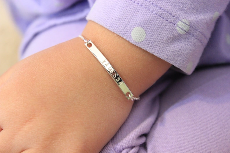 Personalized Child Bracelet Toddler Bracelet Date Bracelet Etsy