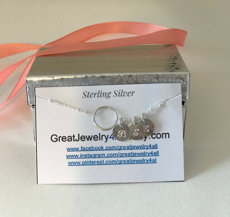 sister gift bridesmaid gift initial bracelet Infinity Bracelet Sterling Silver Circle Bracelet Eternity, gift for mom,Gift For Friend