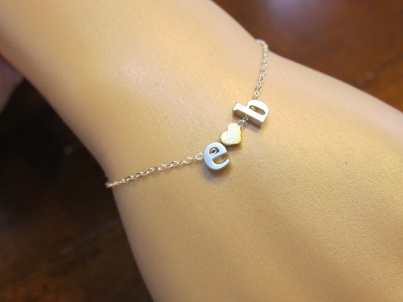 Two Initial Necklace Boyfriend 