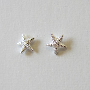 Tiny Sterling Silver Starfish Stud Earrings, Dainty Earring,Minimalist Jewelry image 5