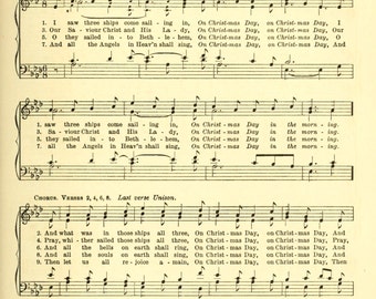 Christmas sheet music | Etsy