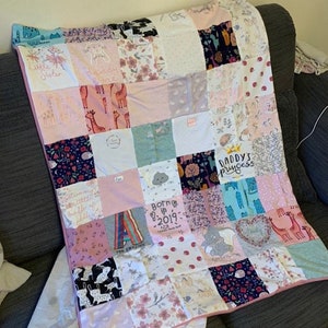 Andenken Kuscheldecke von Ihrer Babykleidung
