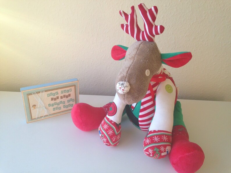 Keepsake Animal Reindeer From Your Baby Clothes Etsy