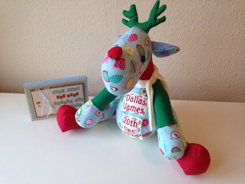 Keepsake Animal Reindeer From Your Baby Clothes Etsy