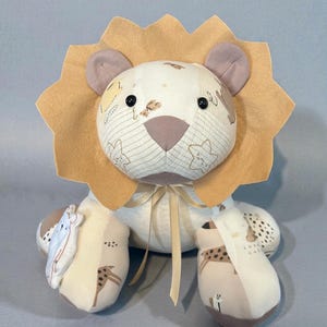 Keepsake Memory Lion from your Baby Clothes