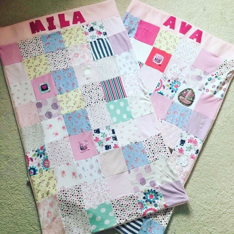 Keepsake Memory Blanket From Your Baby Clothes Etsy UK