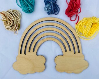 DYI kit, Kids DIY, Art Kit, Do it yourself rainbow yarn kit, personalized