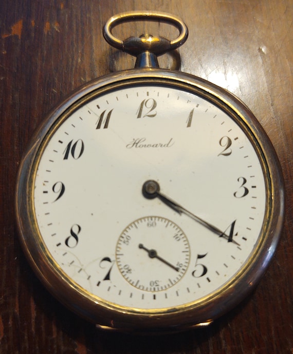 Antique Howard Watch Company Boston Gold Filled Ke