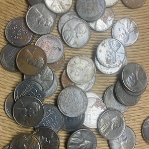 Vintage Roll of 50 Coins 1943 Lincoln Head Wheat Pennies - Coin Collection.  Lot 1