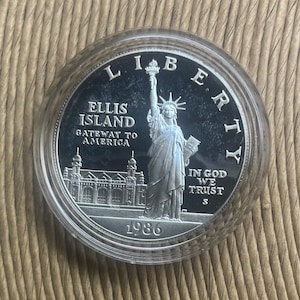 Ellis Island 1986 Liberty Coin - Etsy