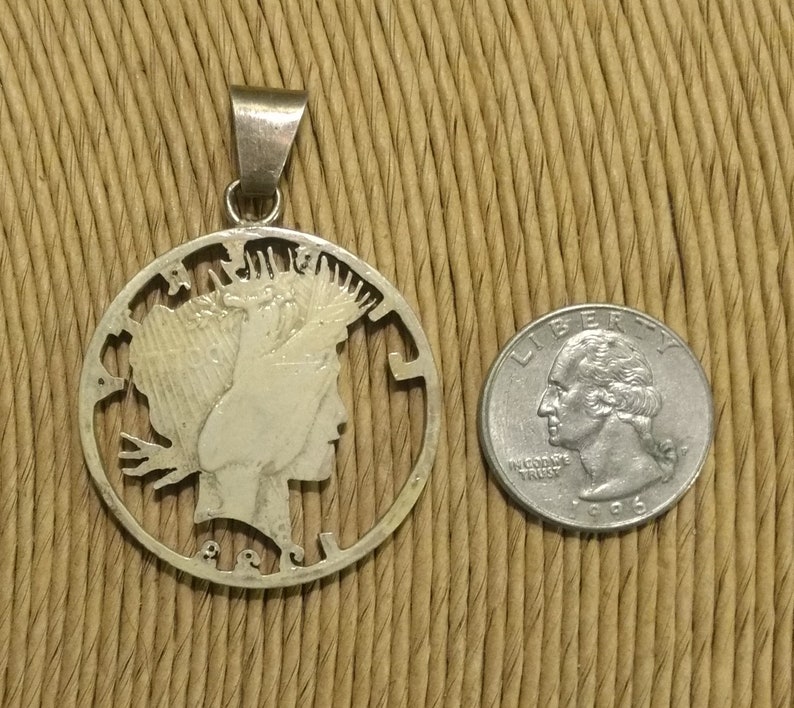 REDUCED & FREE SHIPPING...Antique 1923 Liberty Peace Dollar image 3