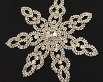 Wedding, Bridal Applique, Beaded Rhinestone decor for a dress, DIY Wedding, Wedding supplies.