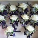 Scottish Thistle & Ivory Rose Boutonniere, Wedding Buttonhole/Corsage, Pride of Scotland Modern Tartan, Groom Groomsmen Artificial 