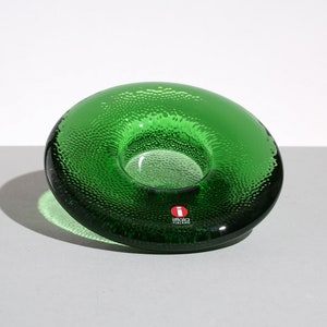 Iittala Green NAPPI Candle Holder By Markku Salo Modernist