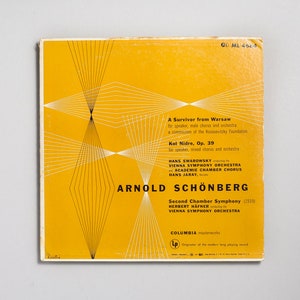 Alvin Lustig Warsaw Schonberg 12&quot; LP Record Cover