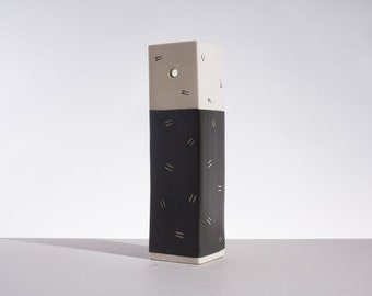 Pat Seaborn Wall Slab Vase California USA 80s