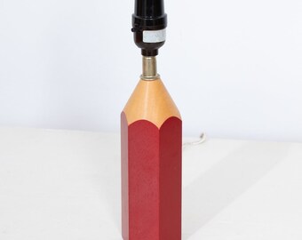 Red Pencil Table Lamp Pop Art