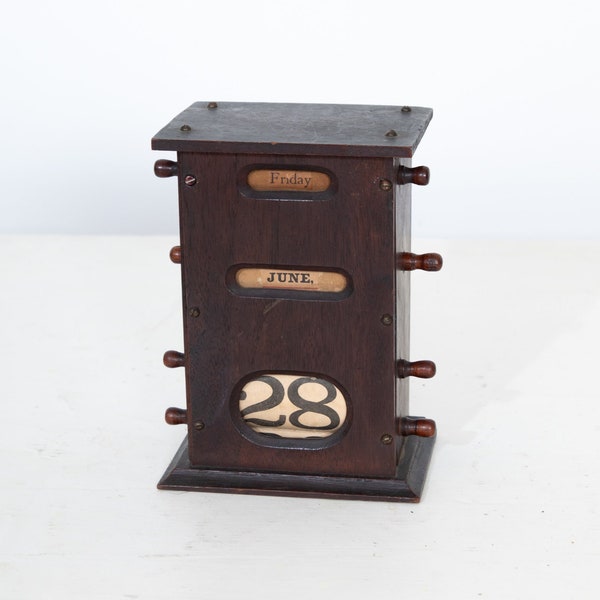 Perpetual Calendar Wood Etsy