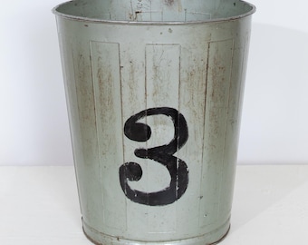 Lawson Waste Basket Metal with Painted 3