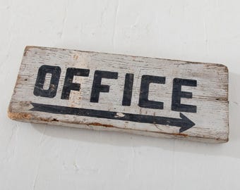 Office Sign Hand Painted