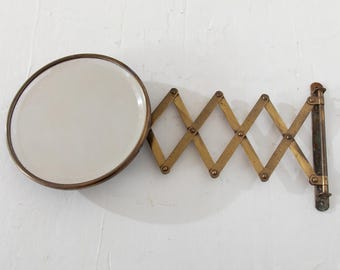 Mirror Brass Accordion Wall Mount