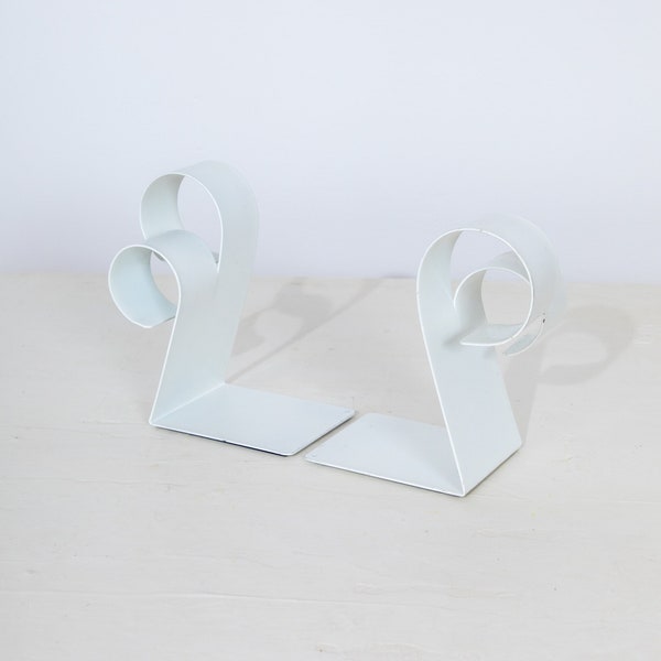 Bookends Spectrum Div. Designs Curly White Set of 2